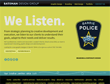 Tablet Screenshot of batemandesigngroup.com